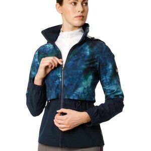 Horseware Women's Carrie Riding Jacket - Green/Navy Tie Dye size S